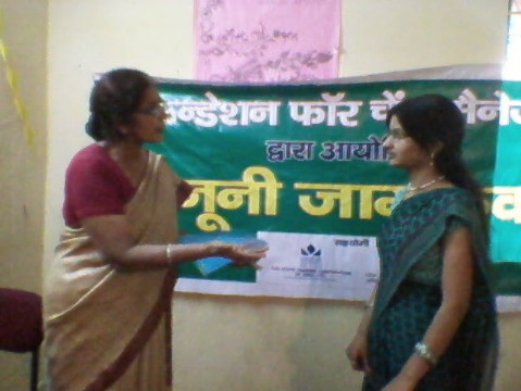 My mother in saree